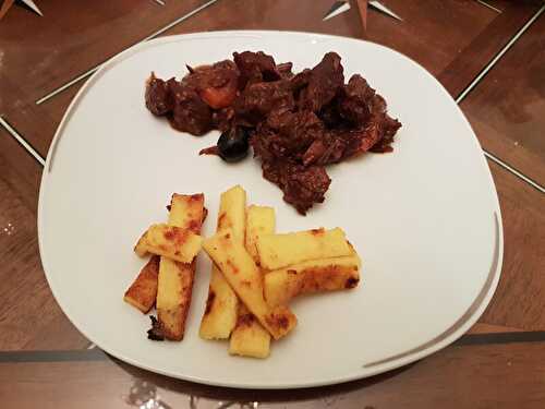 Daube provençale, frites de polenta