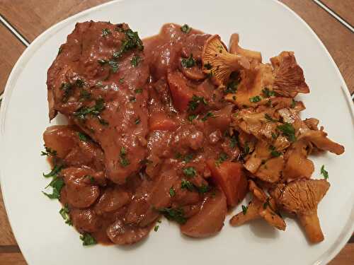 Navarin de faisan et girolles