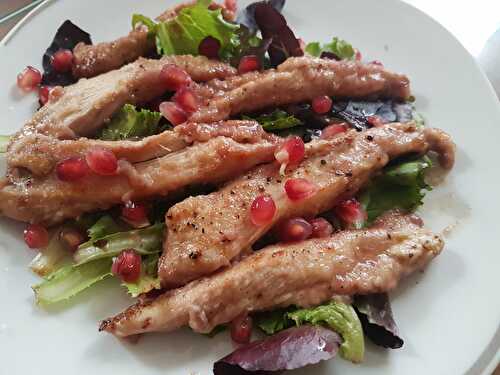 Poulet sauté à la grenade