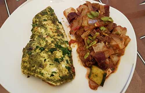 Tajine de daurade aux légumes