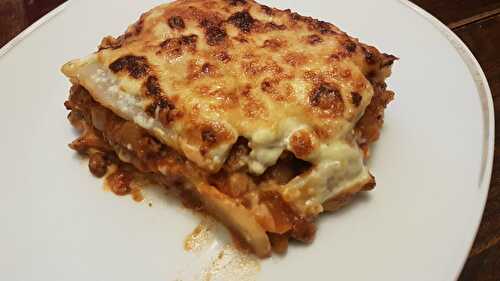 Lasagne de céleri au boeuf