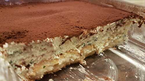 Tiramisu à la menthe et au citron vert