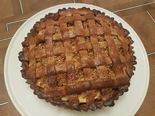 Tarte grillagée aux pommes et à la canelle