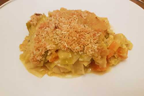 Gratin de poireaux au haddock