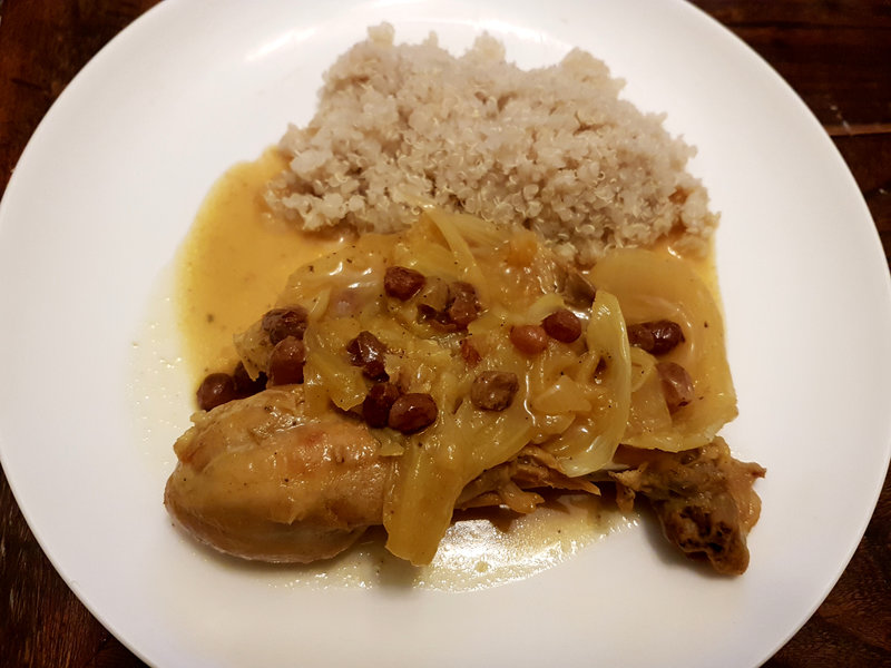 Poulet au safran et au fenouil