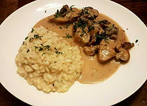 Sauté de volaille aux champignons