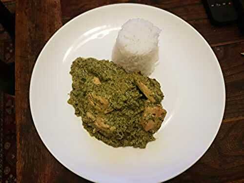 Curry de poulet Hariyali