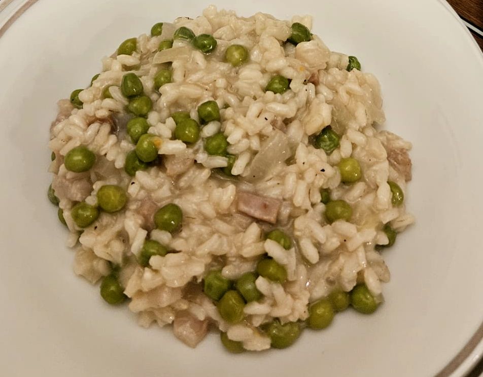Risi e bisi (risotto aux petits pois)