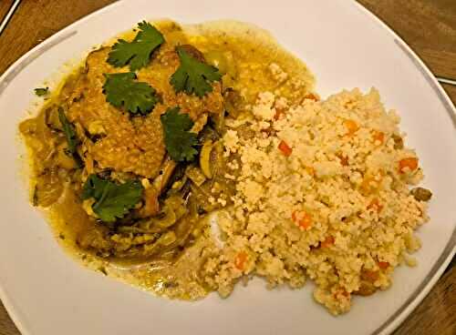 Tajine de poulet aux deux citrons