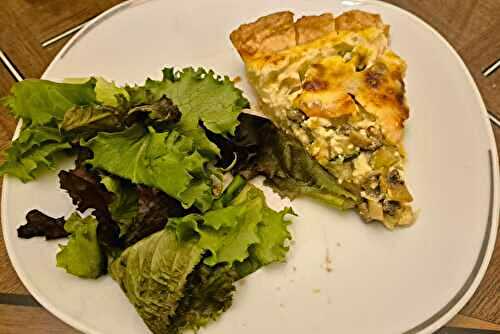 Tourte aux courgettes et au saumon fumé