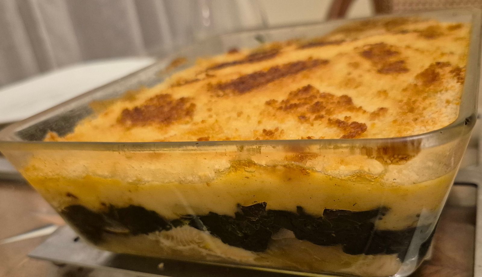 Gratin de saumon aux épinards et pommes de terre