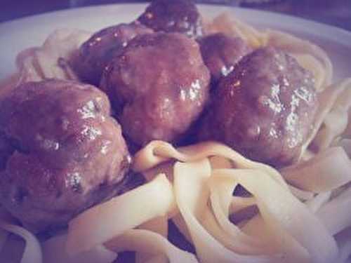 Boulettes de veau au coca