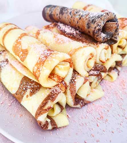 Crêpes au thé noir aromatisé saveur vanille