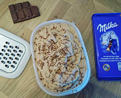 Glace au chocolat Milka