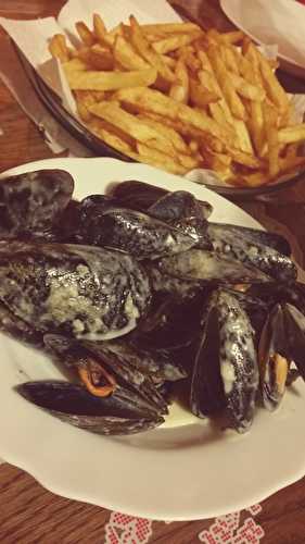 Moules au roquefort