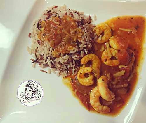 Rougail crevettes à ma façon