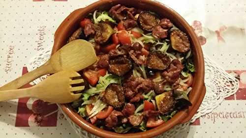 Salade gourmande a la figue