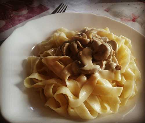 Tagliatelles aux champignons 