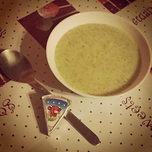 Velouté de courgette à la vache qui rit