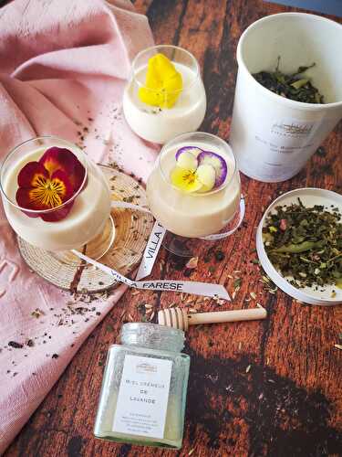 Panna cotta saveurs florales