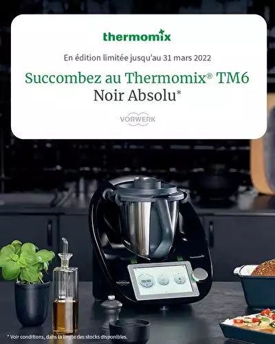 Thermomix Noir édition très limitée! Dépêchez-vous de le commander il n’y en aura pas pour tout le monde.