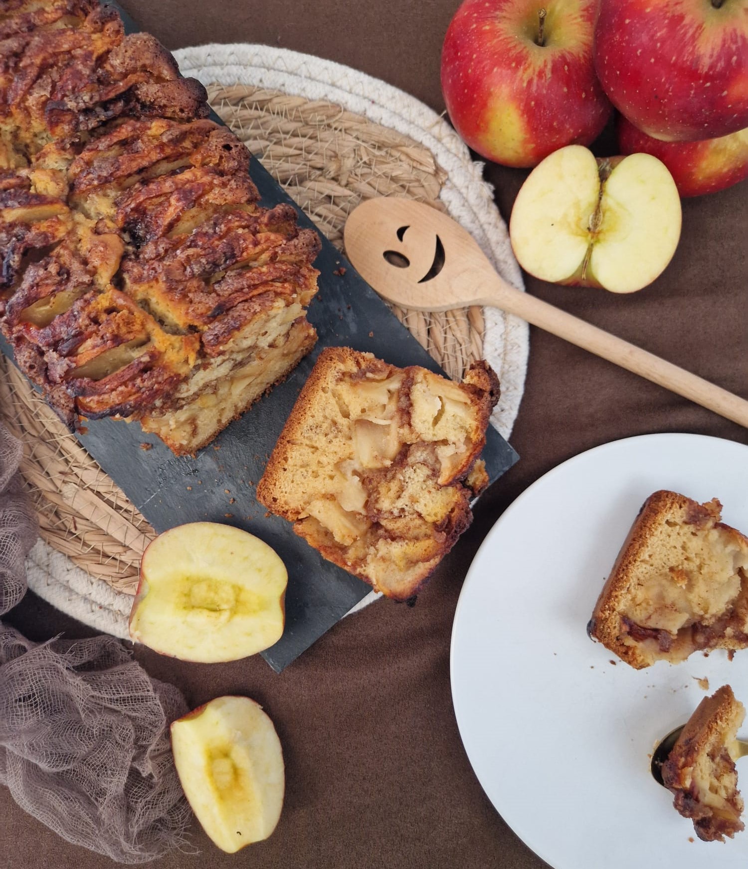 Cake aux pommes et à la cannelle