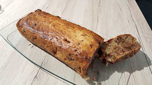 Banana bread au chocolat sans lactose