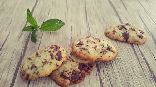 Biscuits à la menthe et pépites de chocolat