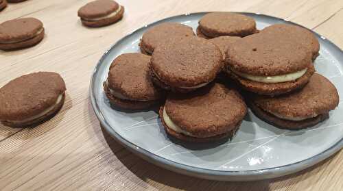 Biscuits chocolat et vanille façon Oréo