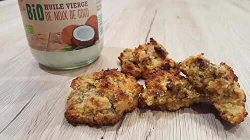 Biscuits healthy à l’huile de coco et aux pépites de chocolat (sans gluten, sans beurre)