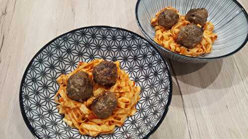 Boulettes de bœuf à l’ail noir