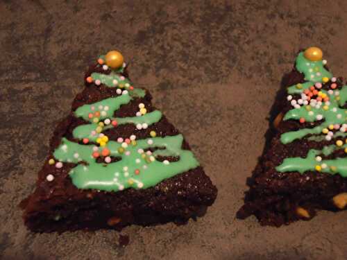 Brownie sapin de Noël