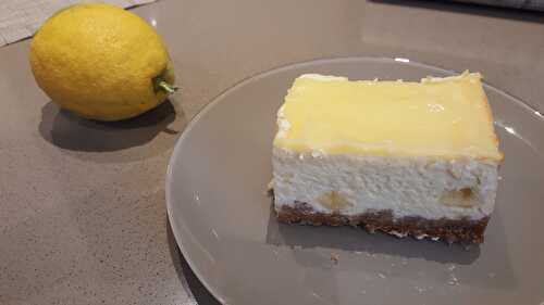 Cheesecake citron et chocolat blanc