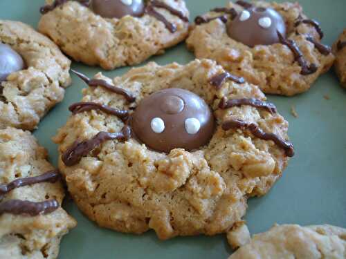 Cookies araignées au beurre de cacahuètes