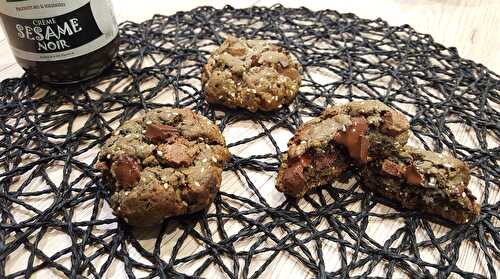 Cookies au sésame noir et blanc