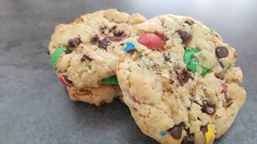 Cookies aux M&MS et pépites de chocolat