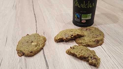 Cookies matcha-chocolat