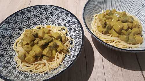 Curry de céleri rave et champignons