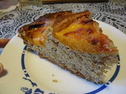 Gâteau au yaourt aux spéculoos et abricots