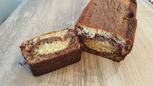 Gâteau marbré à la pâte à tartiner