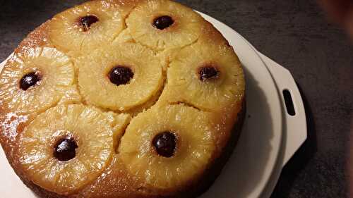 Gâteau renversé ananas coco