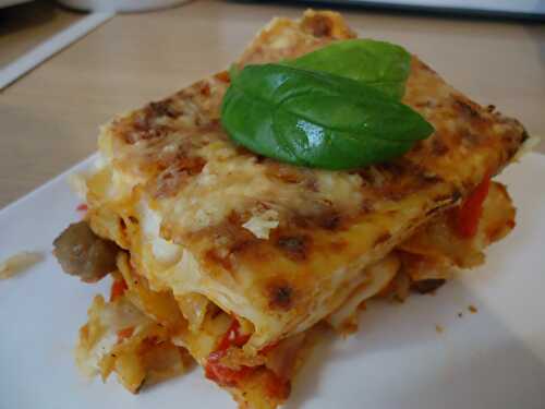 Lasagne au surimi et légumes