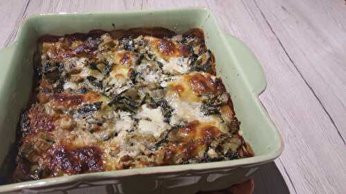 Lasagne aux blettes et gorgonzola