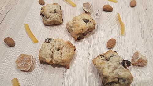 Mini stollen au citron et gingembre confits