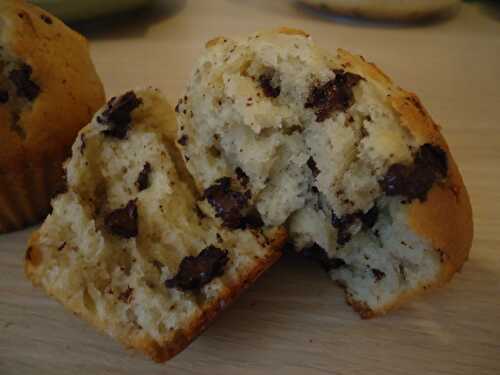 Muffins à la banane et chocolat super moelleux