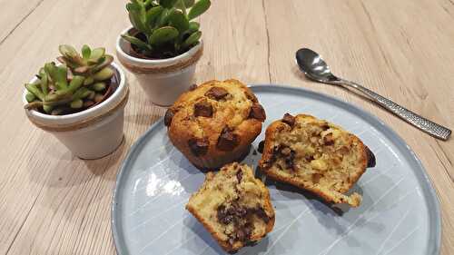 Muffins américains aux pépites de chocolat