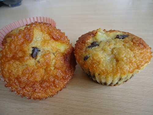 Muffins ananas, mangue et chocolat