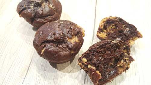Muffins au chocolat et pépites de cacahuètes
