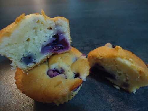 Muffins au yaourt et myrtille