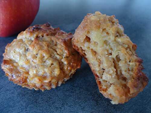 Muffins aux pommes, flocons d’avoine et sirop d’agave